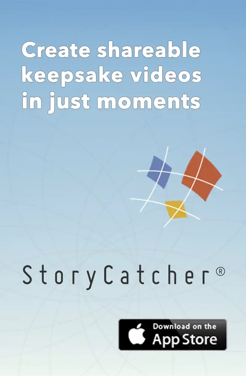 StoryCatcher for iPhone imagery and link to its informational website